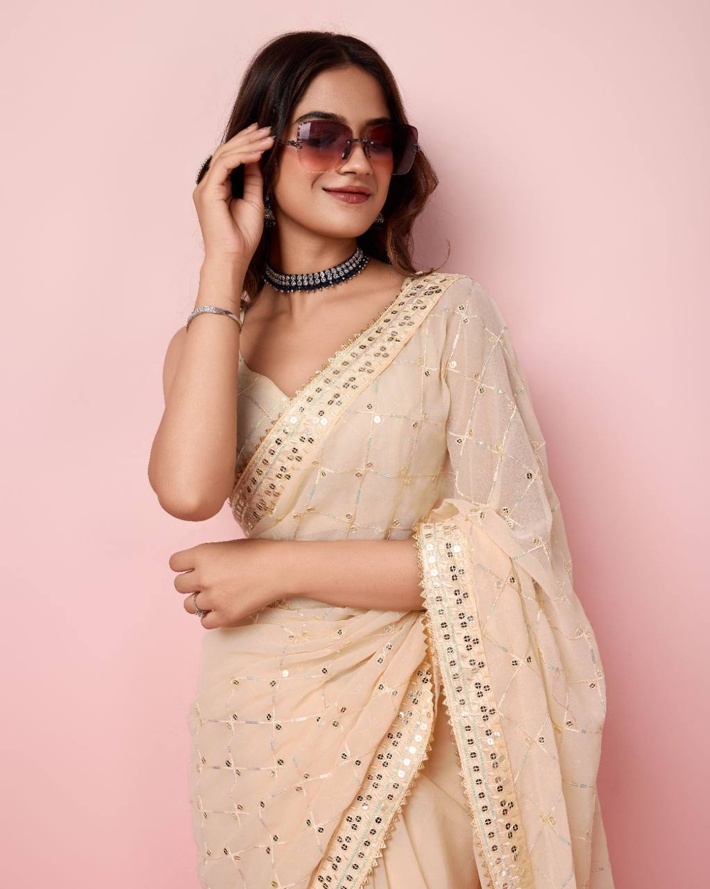 Exquisite Soft Georgette Saree for Weddings