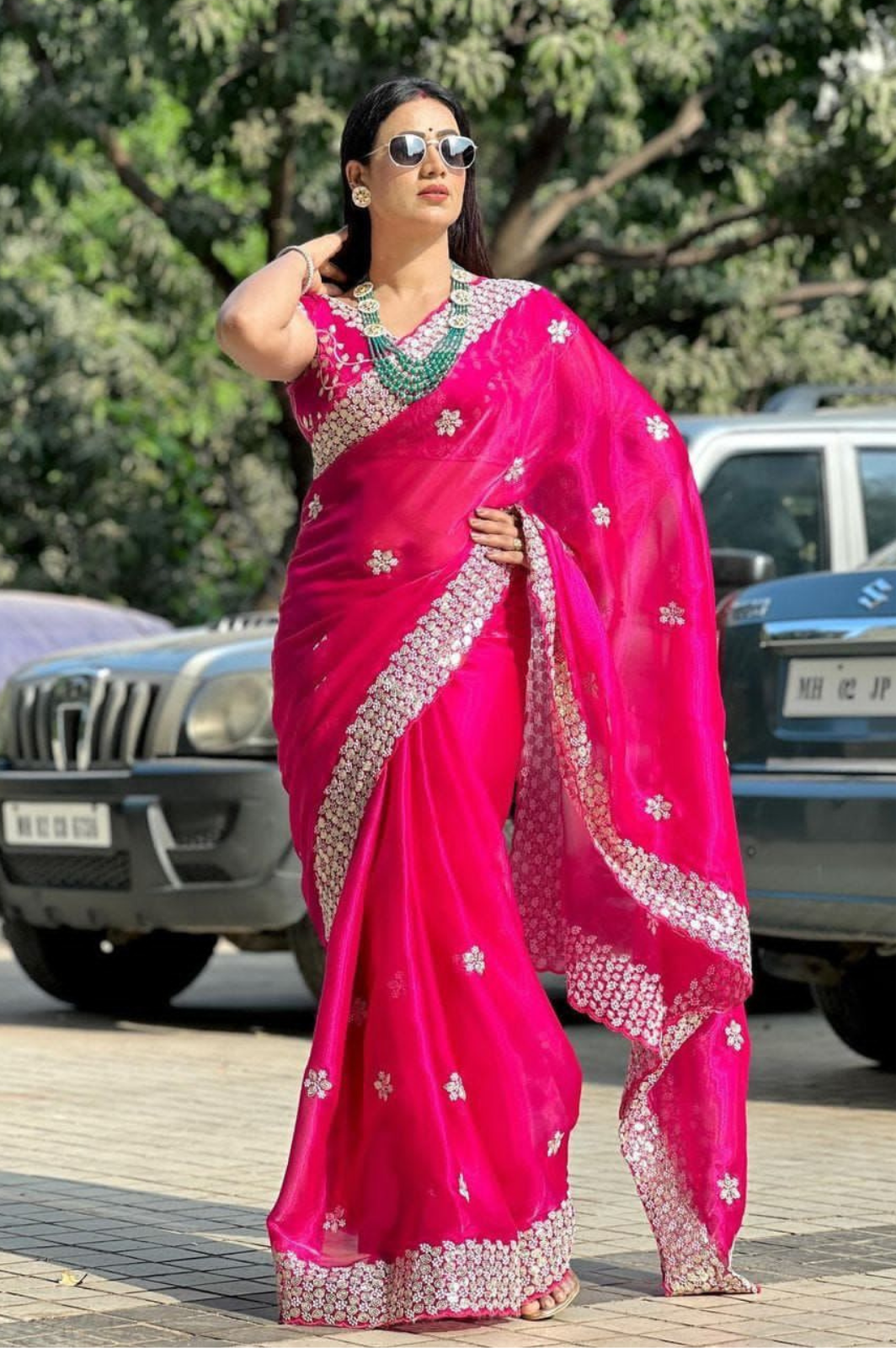 Pure Soft Jimmy Choo silk Sarees