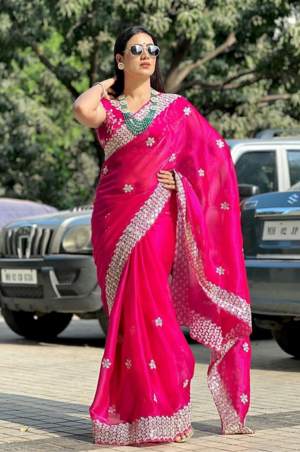 Pure Soft Jimmy Choo silk Sarees