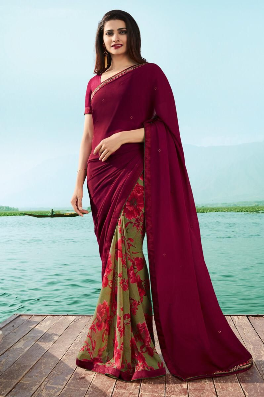 Heavy Georgette Silk sarees