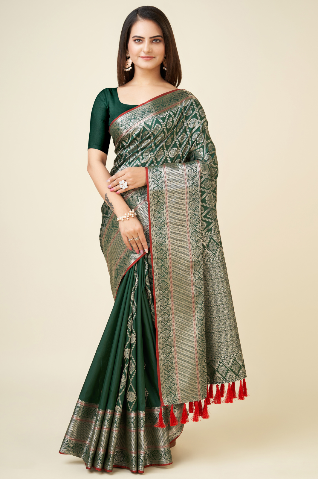 Silk Weaving Jequard Saree