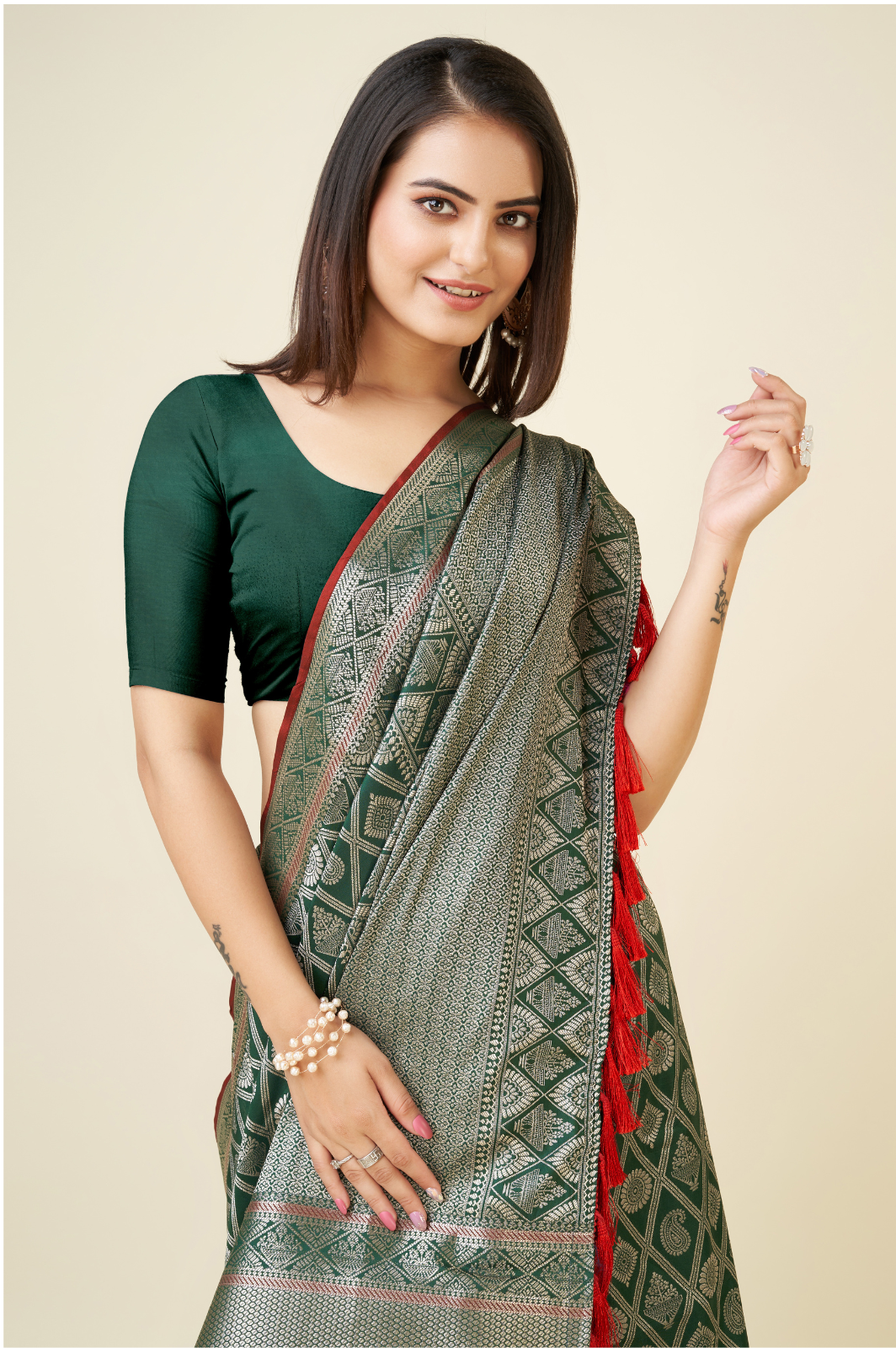 Silk Weaving Jequard Saree