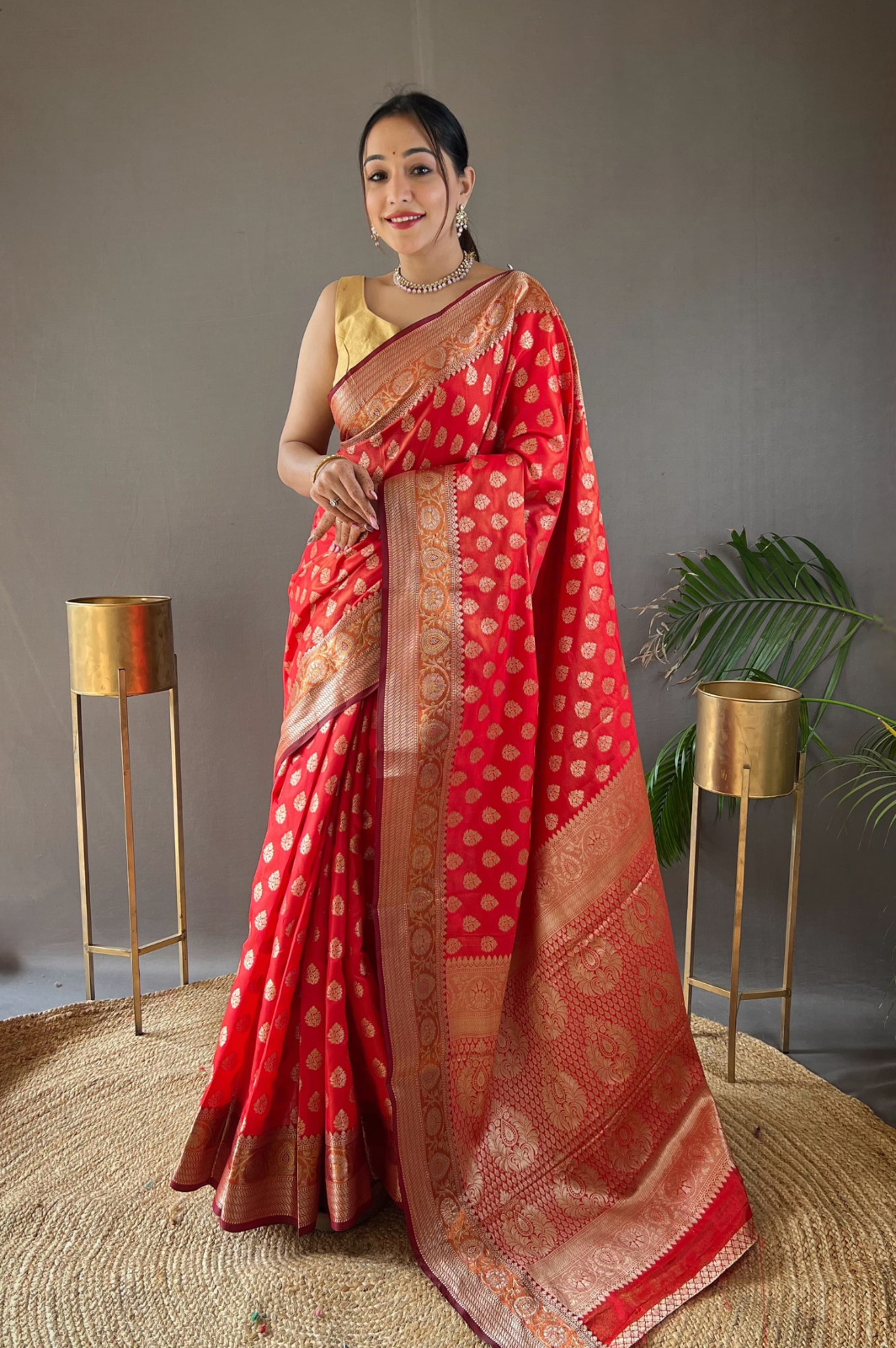 Rosy Soft Silk Saree